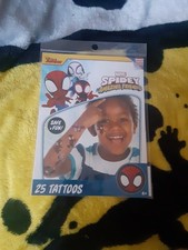 Savvi - SPIDERMAN FRIENDS - 25 temporary tattoos pack - BRAND NEW Kids Age 4