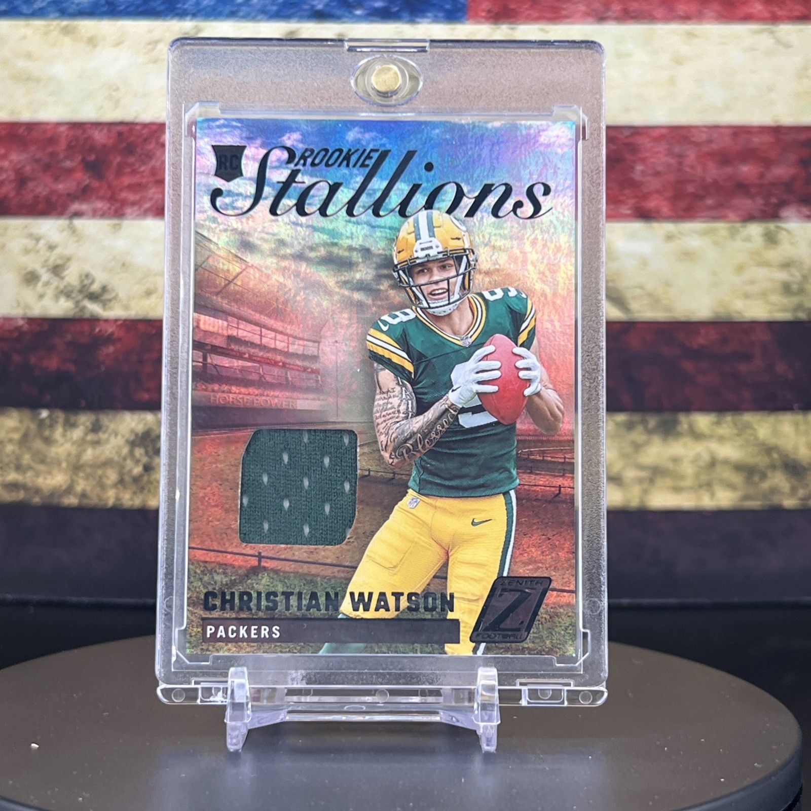Christian Watson Panini Zenith Rookie Stallions Memorabilia #RSCW Base