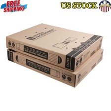 Universal Moving Box W/ Cushioning Fits 65 In TVs Adjustable Packing 2 Count New