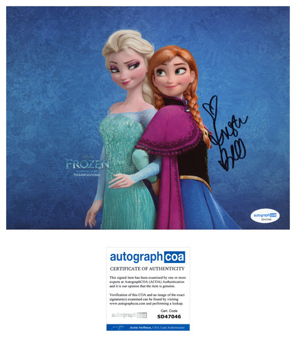 KRISTEN BELL SIGNED FROZEN 8X10 PHOTO W/PROOF # 6 ACOA AUTHENTICATED