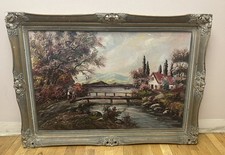 Vintage Oil Painting signed Cepya Genuine Guaranteed By Andrew Kolb NYC, Framed