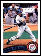 Taylor Teagarden 2011 Topps #371 Rangers MLB READ FREE SHIPPING AutographDen