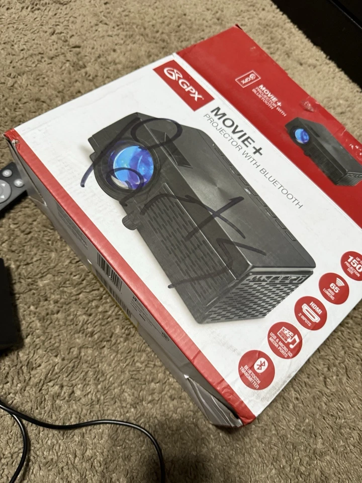 GPX Projector with Bluetooth - USB & Micro SD Ports (PJ300B) - Black ASIS READ D - Image 4 of 4