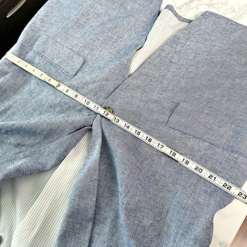 Lane Bryant Light Blue Linen Single Button Blazer Women’s Plus Size 18 New - Picture 14 of 15
