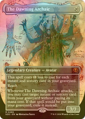 MTG The Dawning Archaic Full-page Art FOIL SOS English