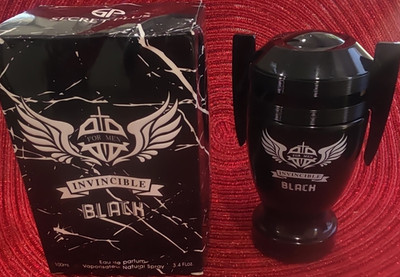 GP SECRET PLUS Invincible Black Eau de Parfum Spray for Men 3.4 fl oz