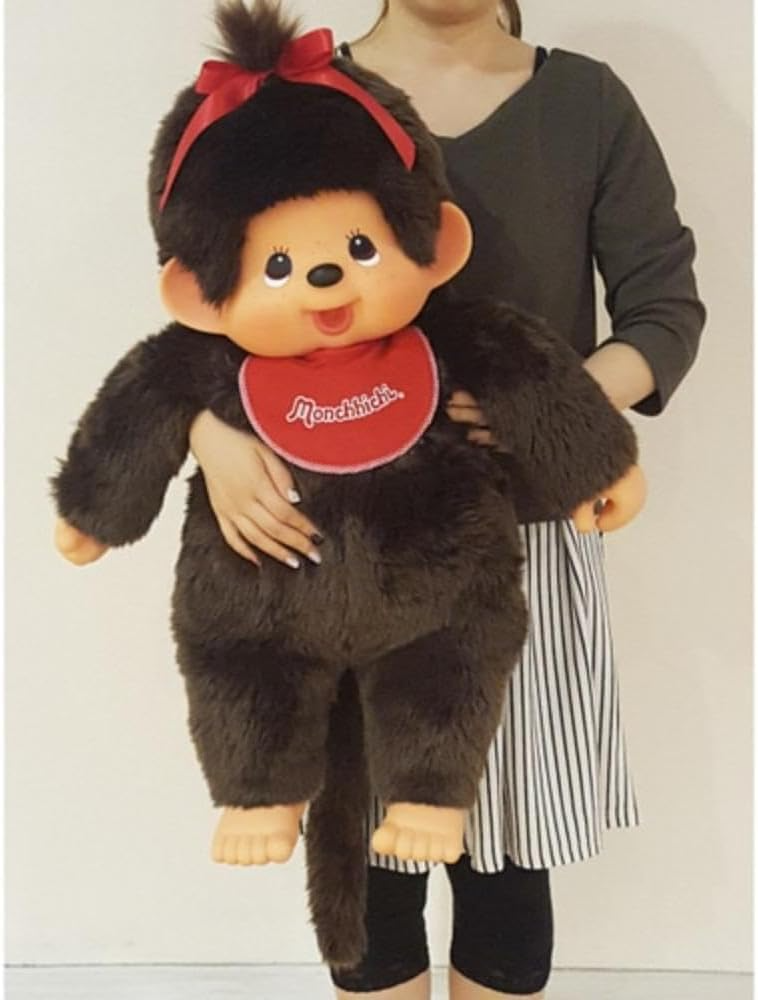 Monchhichi Premium Standard 2L Girl Plush Doll 80cm Large Size