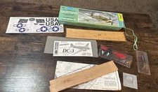 Guillow's #905 •North American P-51D Mustang Balsa Wood Flying Model Kit OpenBox