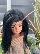 CREATABLE WORLD BLACK LONG HAIR WIG SUIT SINDY FASHION DOLL 1:6