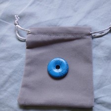 30mm Healing Crystal Peace Donut Beads Lucky Circle Donut Pendant Jewelry Making