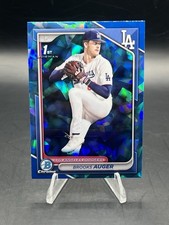 Brooks Auger 2024 Bowman Draft Chrome Sapphire #BDC-192 - Dodgers