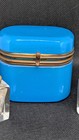19th Century French blue Opaline Scent Casket. perfume bottles. 1860s. complete. — photo 8