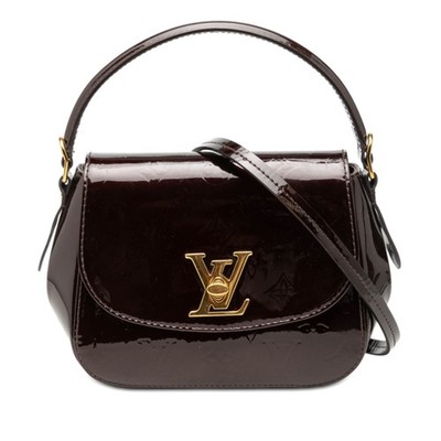 Louis Vuitton Monogram Vernis Pasadena Pre-Loved Satchel Purple