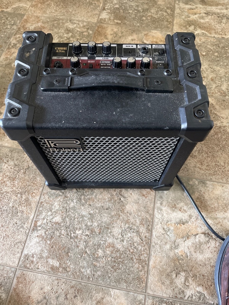 Roland Battery Powered Stereo Amplifier Cube Street Black for sale