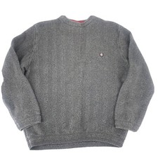 Vintage Chaps Ralph Lauren Gray Cable Knit Sweater Size XL