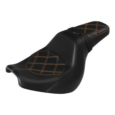 Two-Up Driver Passenger Seat Fit For Harley Fat Bob FXFB FXFBS 2018-2024 Black