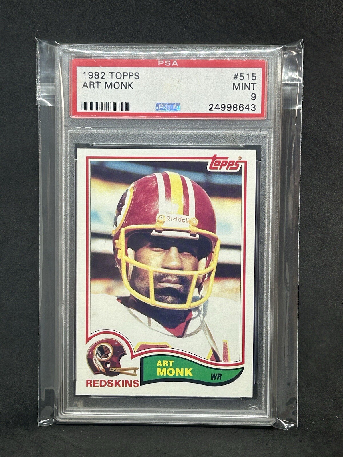 1982 Topps - #515 Art Monk Redskins Mint MT PSA 9 Low Pop! Sb7