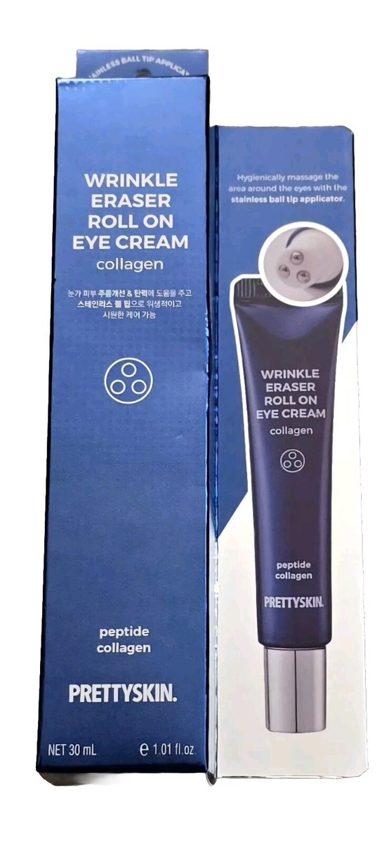 アイケア PRETTYSKIN 24K WRINKLE ERASER CREAM Amazon.com: PRETTYSKIN Roll on Eye Cream with Hydrolyzed