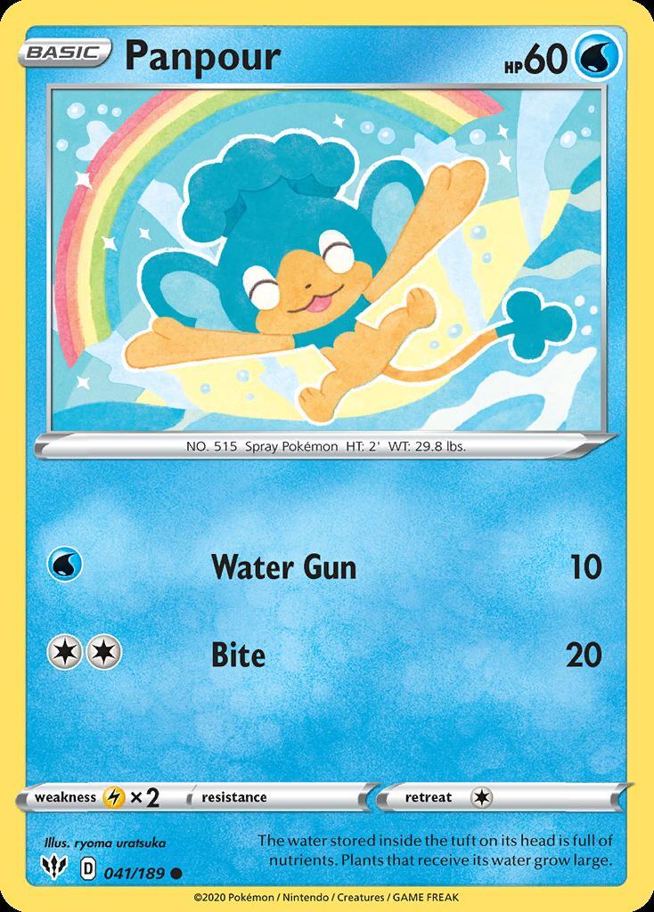 Pokemon Panpour (41/202) Darkness Ablaze NM