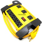 8-Outlet Power Strip Surge Protector w Metal Housing Charging Station Electronic