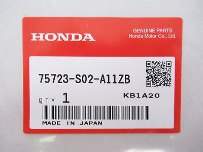 【CD】Pieces / Same Genuine OEM Honda 75723-S02-A11ZB 