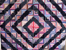 AA AMERICAS ANTIQUES ANTIQUE BARN RISING QUILT 2040 PIECES HAND PIECED