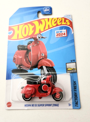 Hot WHEELS VESPA 90 SS SUPER SPRINT 1966 Rojo 2024 | México