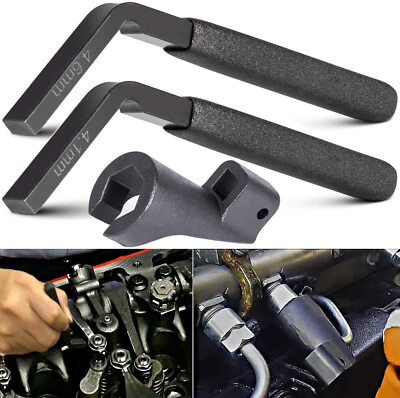 #ad #ad For Detroit Diesel Engine Brake Adjustment Tool amp; High Pressure Fuel Line Socket $35.92