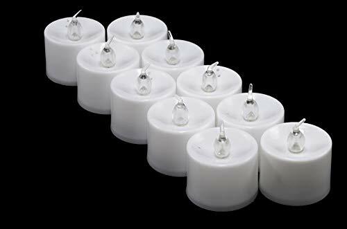 Velas sin llama LED blancas cálidas grandes Fantado operadas por batería (paquete de 12) de... - Imagen 6 de 6