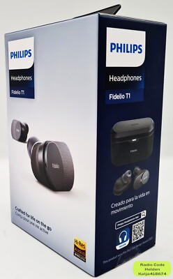 Philips Fidelio T1 BK/00 Bluetooth In-Ear Kopfhörer Schwarz NEU