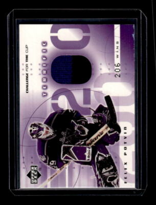 2001-02 UD Challenge for the Cup Jerseys #TFP Felix Potvin Jersey - NM-MT