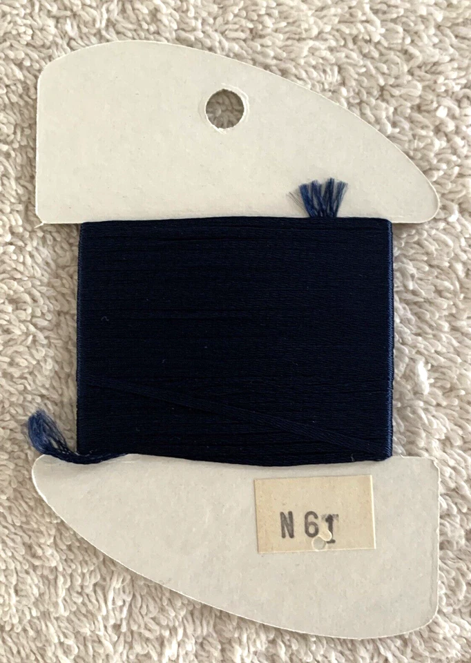 Rainbow Gallery Neon Rays Needlepoint Ribbon Rayon 1 Card 10 yards N61 Blue - Image 2 of 4