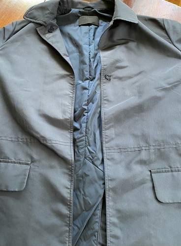 Prada Navy Polyester Trench Coat (44) - Picture 5 of 8