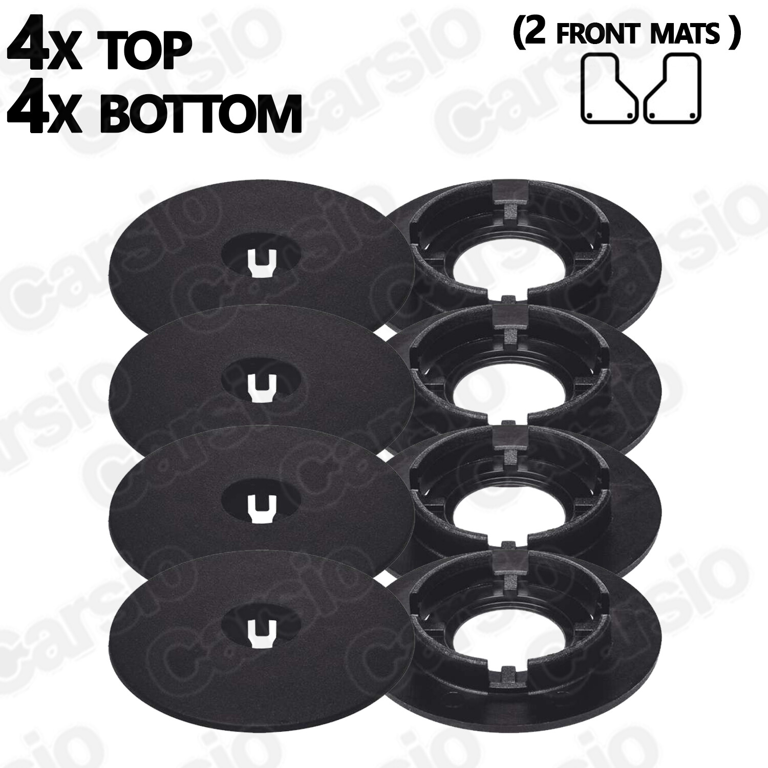 FOR ALL VW, SEAT, AUDI, SKODA Car Mat Floor Clips Fixings Fasteners Grips 2/4/8 eBay