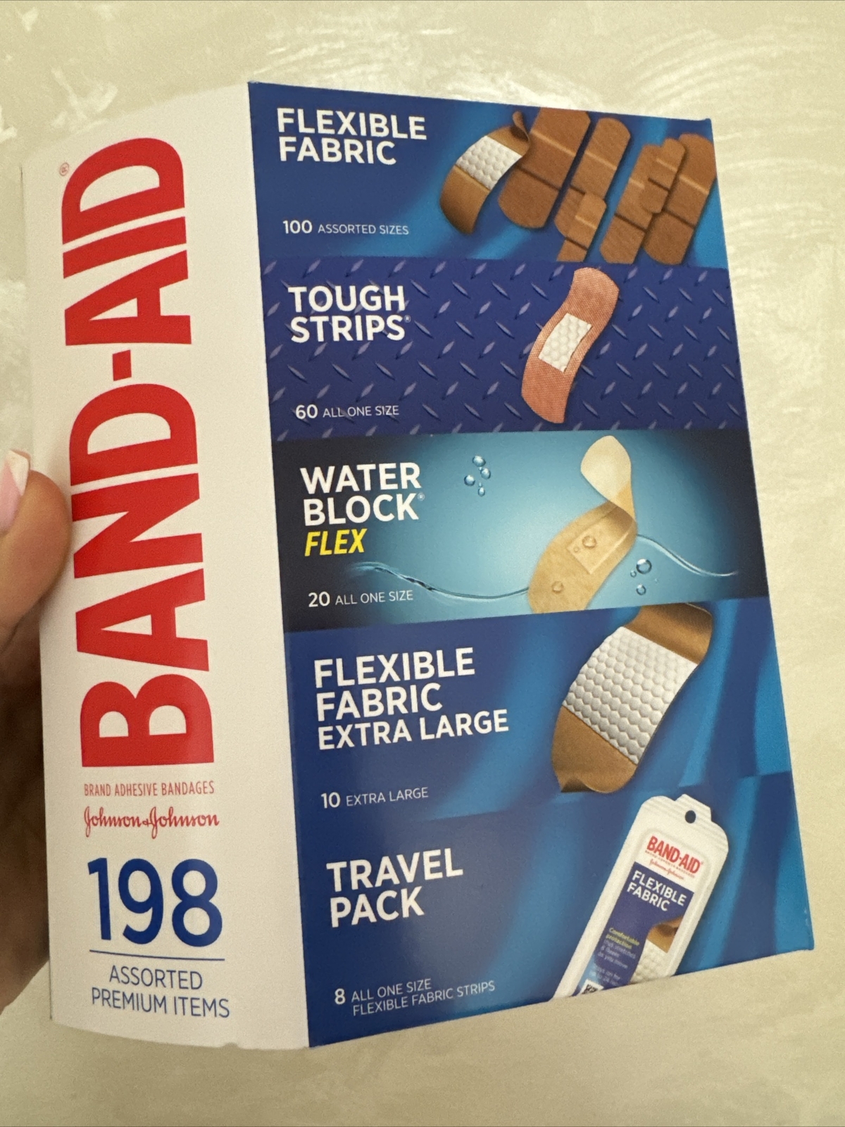 Band-Aid Adhesive Bandages, Assorted, 198-count | eBay