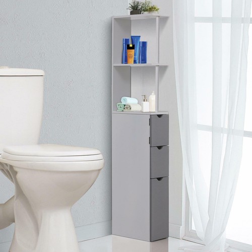 Tall Slim White Bathroom Rispa