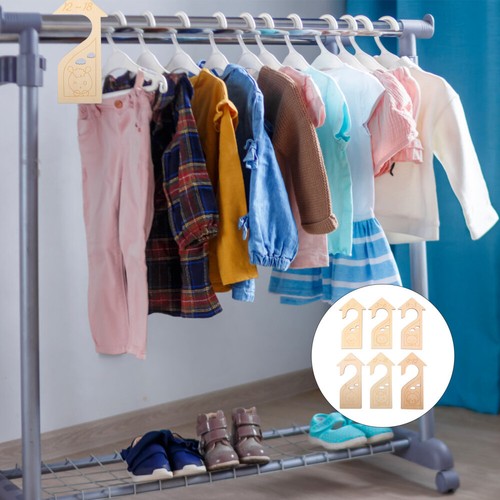 6 Pcs Clothes Divider Size Hanger Baby Coat Hangers Partition eBay
