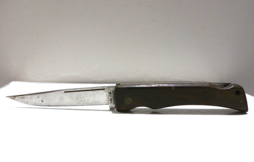 Valor J-500 Hi-Stainless 3.5" Wood Handle Lockback Hunting Knife