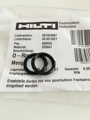 O-Ring del Pistone HILTI TE7 C TE16 M C TE30 M C AVR TE300 TE106 #328647 #349862