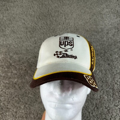 Dale Jarrett Nascar Hat Mens OS Beige Brown UPS Racing Chase Authentics