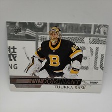 2020-21 UD Series 1 Hockey Predominant Tuukka Rask - #PR-16