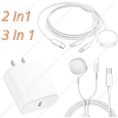 3 in 1 Magnetic Charger USB-C Cable For Apple iWatch iPhone 14 13 12 11 Pro Max