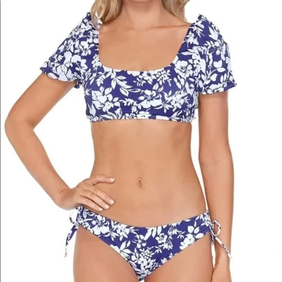 RISE専用 Raisins Women's Navy Super Cute Floral Party Of One Paris Bikini