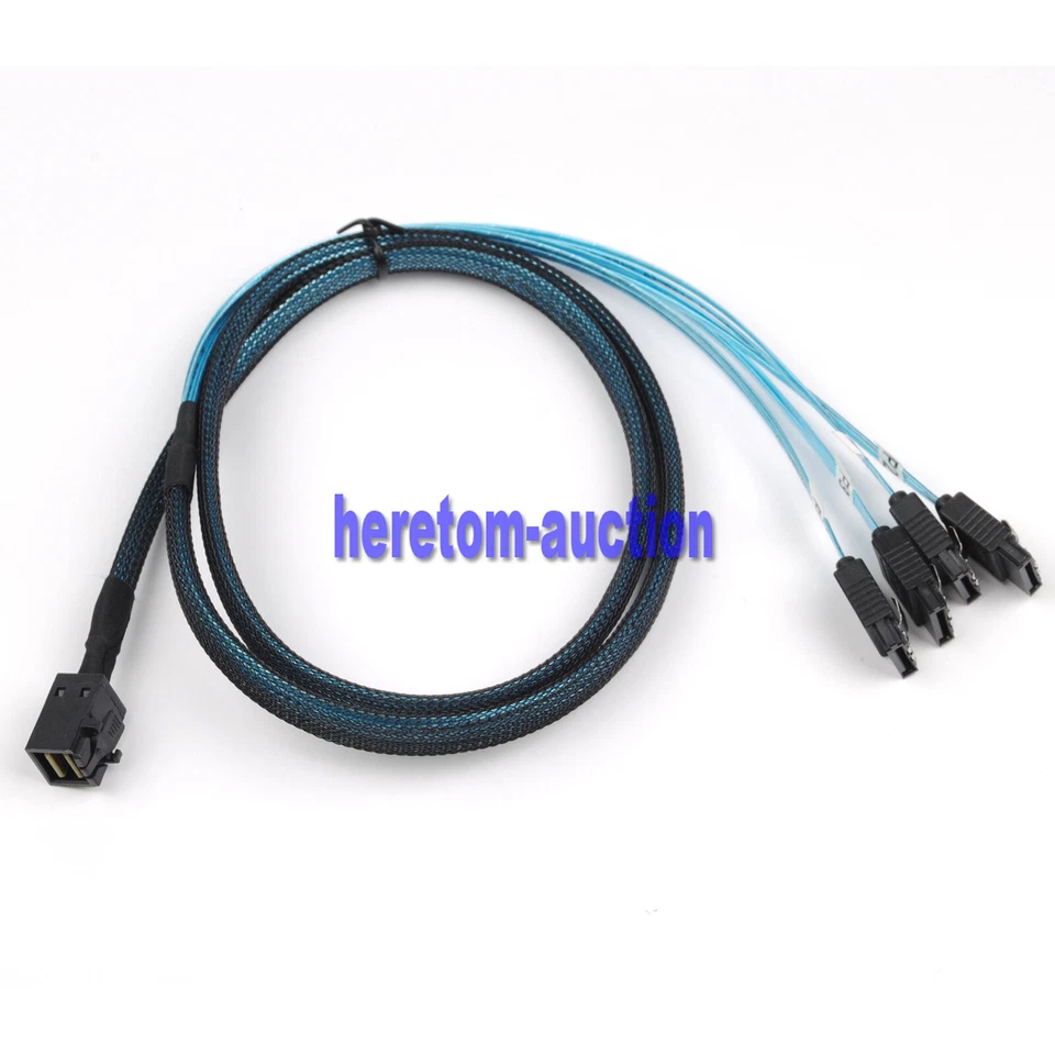 LSI SAS 9300-16I 12GB/S HBA BUS ADAPTER CARD IT Mode 4xSFF-8643 SATA Cable - Image 4 of 4