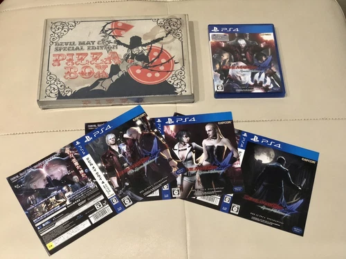 DEVIL MAY CRY 4 Special Edition PIZZA BOX SEALED Art Book Complete Set PS4