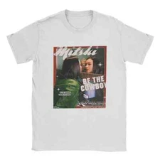 Mitski Be The Cowboy Poster T Shirts Men Pure Cotton Vintage T-Shirt Round Neck