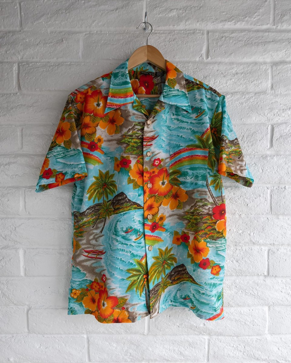 Vintage 70s JCPenney Towncraft Floral Hawaiian Shirt Men's Vintage 70s JCPenney Towncraft Floral Hawaiian Shirt Men's