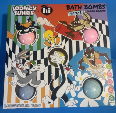 Hi Peach Layne X Looney Tunes 5-Piece Bath Bomb Set New
