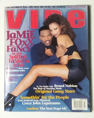 Vibe Magazine (March 1998) Jamie Foxx, Notorius B.I.G., Gang Starr; VG+! UNREAD!