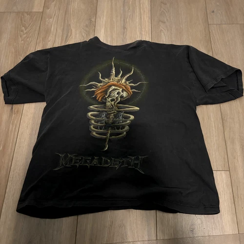 Megadeth European Tour Shirt - Vintage Metal Shirt - XL 1990s vintage concert t-shirt, vintage, size XL, single stitch, B+ condition